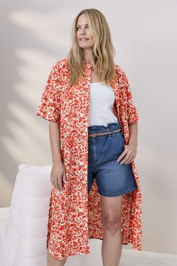 Printed Cotton Long Overshirt £40 (AB12764)