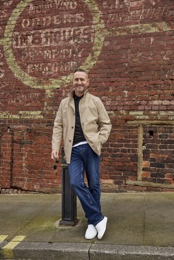 Signature Showerproof Mac, Pecan, £69, Ultimate Comfort 4-Way Stretch Slim Fit Jeans, Indigo Wash, £40, Signature Short Sleeve Textured Polo, Black, £29 Launching on February 5th