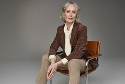 Single Breasted Cord Blazer £65 , Jumper With Detachable Scarf £40, Check Ankle Grazer Trousers £40