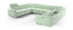 The Serene Corner Sofa in Casual Chenille Seafoam, from £4499