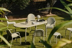 Tom Dixon Groove Obround Table - Putty