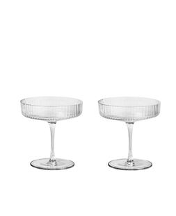 Ferm Living Ripple Champagne Saucers (Set of 2)
