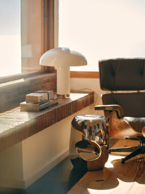 HKLIVING Currents Side Table - Chrome