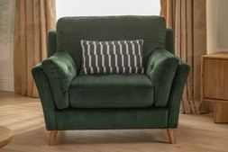The Oliver Green Fabric Armchair RRP €1499 NOW €749