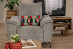 Oliveira Grey Fabric Armchair Electric Recliner with Head Tilt RRP €1949 NOW €1099
