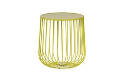 Cage Lamp Table Yellow