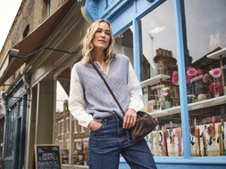FatFace Leoni 2-in-1 Knit, £62, H57535 - Camber Barrel Jeans, £59, W70099 - Ruched Crossbody Bag, £45, H72773