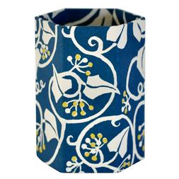 IVY Deep Marine Blue and Acid Yellow Pencil Pot
