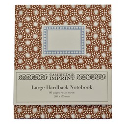 Large Hardback Notebook Animalcules Cocoa Brown