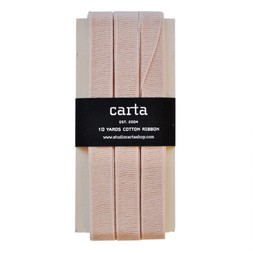Loose-weave Italian Cotton Ribbon Blush