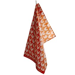 Tea Towel Hens Cinnamon