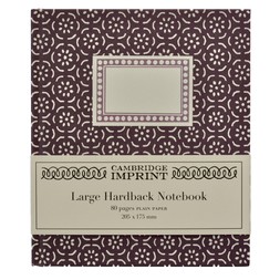 Large Hardback Notebook Small Pear Halves Elderberry