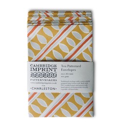 Packet of Ten Patterned Envelopes in Charleston Stripe