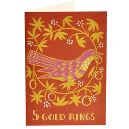 5. Card Five Gold Rings
