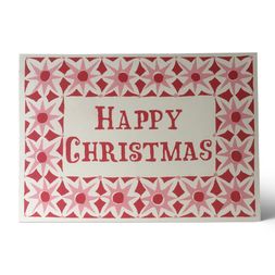 Pack of Ten A6 Cards Alhambra Christmas Pink
