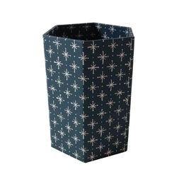 Little Stars Petrol Blue Hexagonal Pencil Pot
