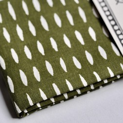Tea Towel Seed Dark Olive