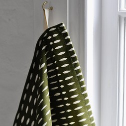 Tea Towel Seed Dark Olive