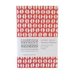 Timless Planner Insert for Pocket Folio Red