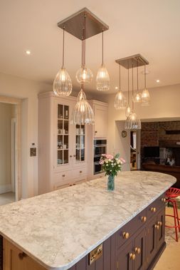Bespoke 5 way Herefordshire mixed cluster chandelier