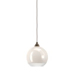 Hereford white and clear glass shade bathroom pendant light