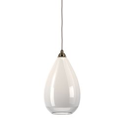 White with clear rim Wellington bathroom wall light