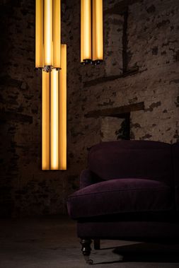 Medium clear glass Alton Pillar Light pendant