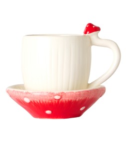 Countryside Mushroom Mug And Saucer £18