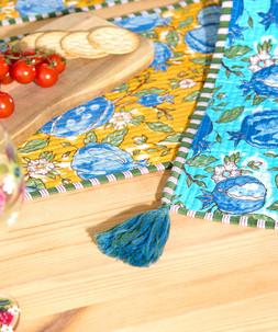 Pop Of Pomegranate Reversible Table Runner £42
