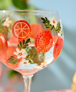 Vibrant Orange Gin Glass £18