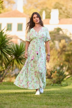 Summer Blossoms Maxi Dress £70