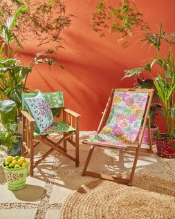 Animals Of India Tile Garden Deck Chair £99