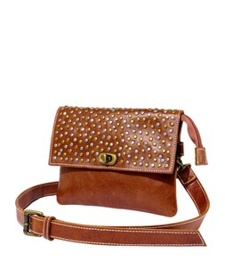 AE058A San Marco Washed Leather Studded Bag £65 (1)