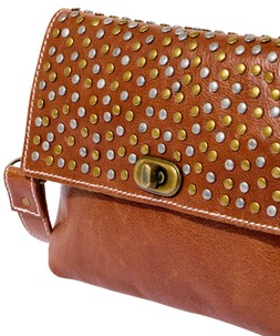 AE058A San Marco Washed Leather Studded Bag £65 (2)