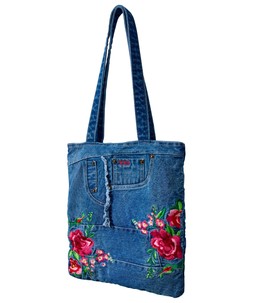 Artizan Embroidered Denim Bag £40