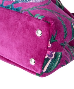 AE083A 5 In Paradise Velvet Bag Plum Multi £50 (5)
