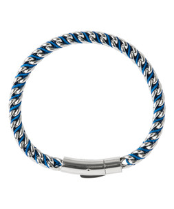 BK197A Stainless Steel Bracelet With Blue Thread Blue £25 (3)