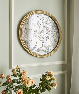 Botanical Birds Rustic Printed Mirror £95