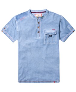CV005A Carefree Customised Blue Henley £35