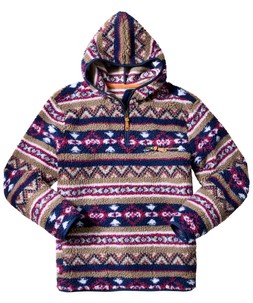 CV047A Wonderful Winter Borg Hoodie TaupeNavy £59