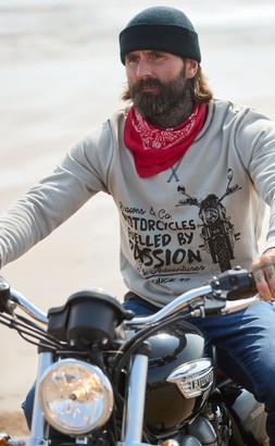 CV052A Favourite Ride Crew Sweat Grey £39