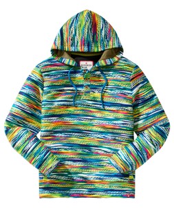 CV061A Brilliantly Bright Woven Stripe Hoodie £65