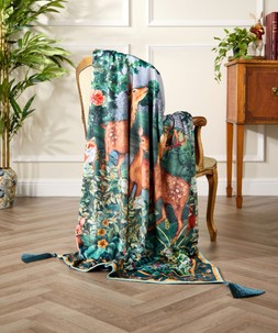 Forest Oasis Velvet Throw £85 ZC374A 1