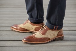Double Stitched Leather Brogues £75