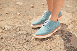 Brogue Detail Suede Pumps £65