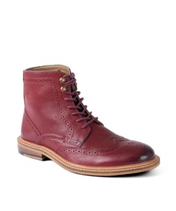 FW367A West Coast Leather Brogue Boots Red £90 (2)