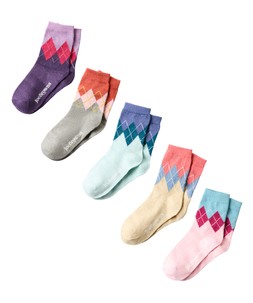 GH635A Ladies Dandy Argyle Socks 5 Pack Multi One Size (4-7) £25 (1)