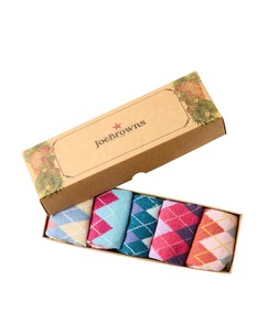 GH635A Ladies Dandy Argyle Socks 5 Pack Multi One Size (4-7) £25 (2)