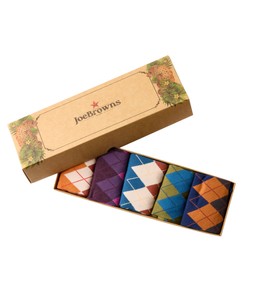 GH636A Men's Dandy Argyle Socks 5 Pack Multi One Size (8-12) £25 (2)