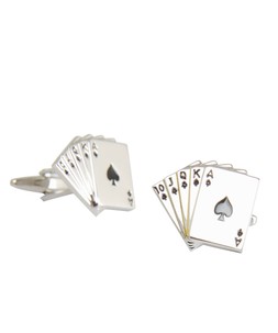 GH647A 3 Ace of Spades Cufflinks £21